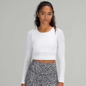 Lululemon Ebb to Street Long Sleeve Crop Shirt size 6